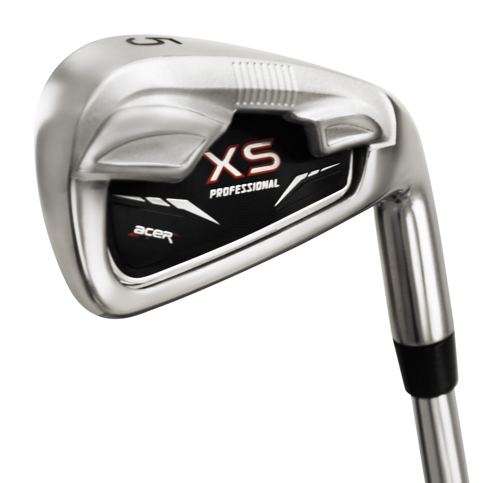 ACERXS Pro iron gents left handed true temper steel stiff with a karma black number 4 (midsize grip)