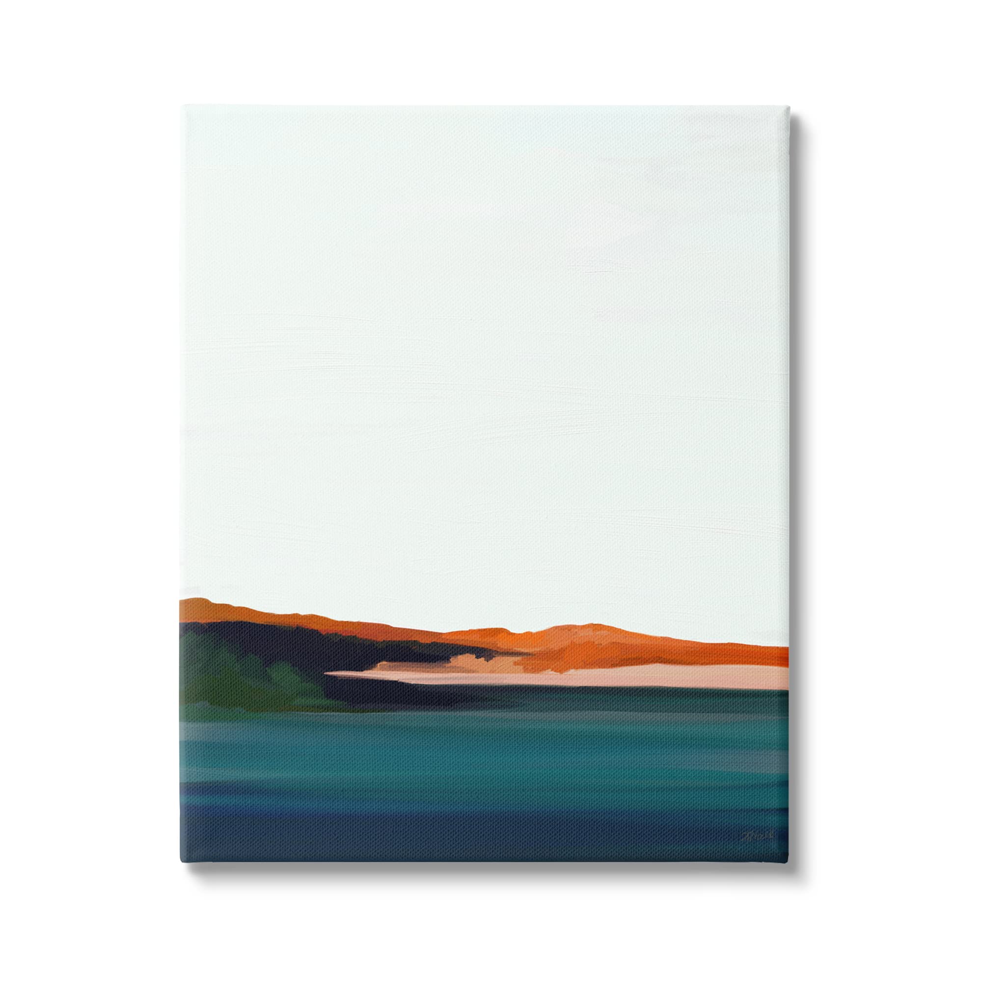 Stupell Industries Serene Coastline Landscape Red Sands Quiet Sky, Design by Amy Hall
