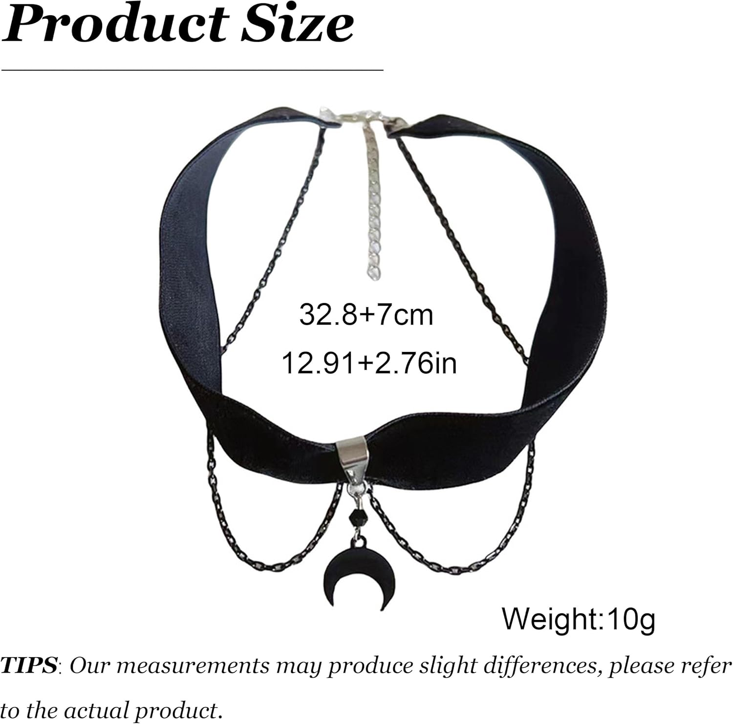Roe Dolph Black Choker Necklaces for Women Moon Star Necklace Black Velvet Choker Charm Necklace Vintage Halloween Decor - Image 6