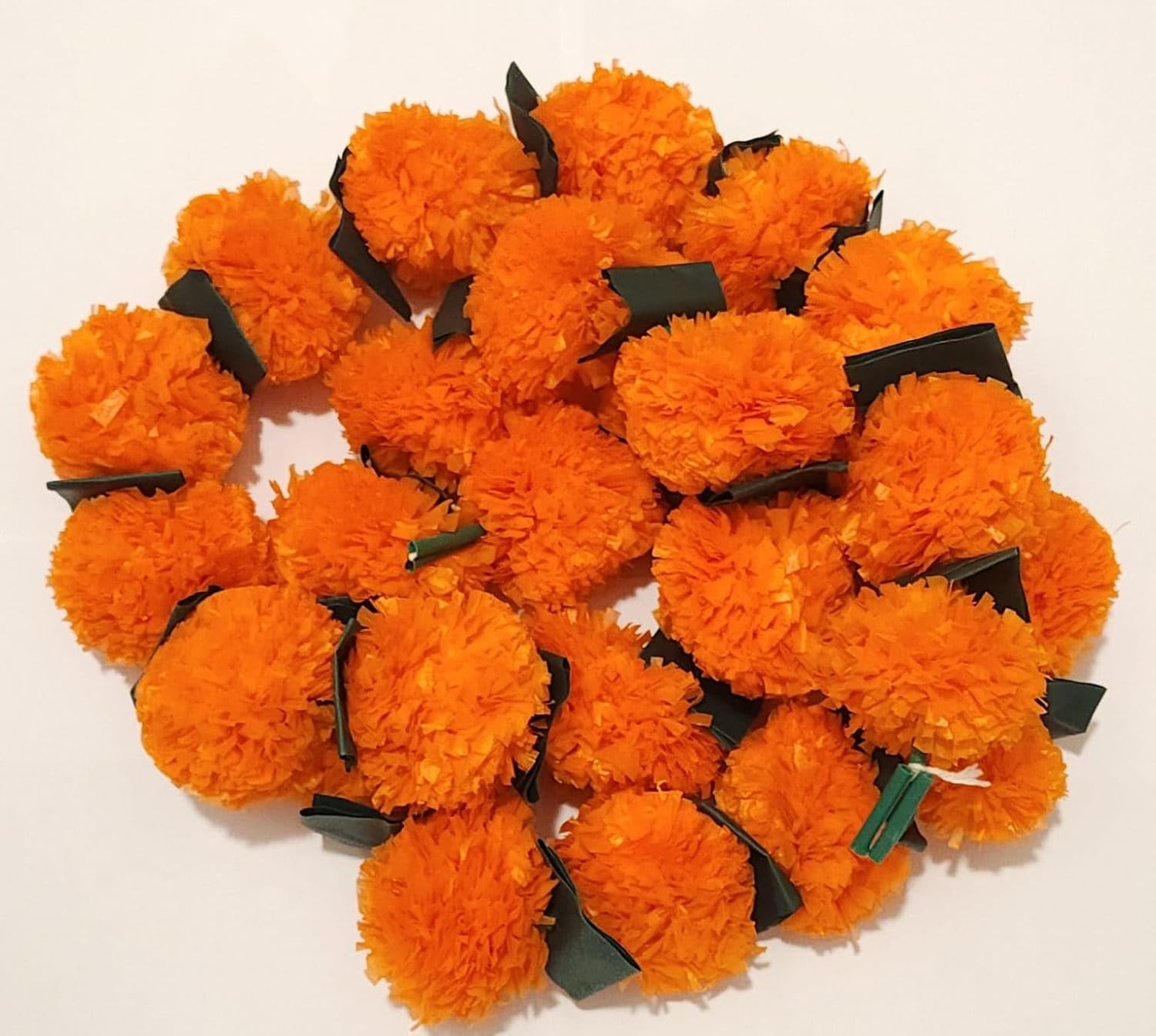 Artificial Marigold Flowers Garland Toran (Orange with