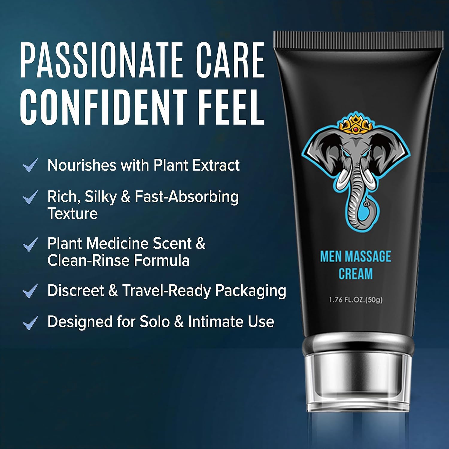 Male Enhancement Cream, Body Massage Cream for Private Areas, Men's Re-Vitalize Enlargement Cream, Enhance Size and Performance Get Bigger Thicker and Stronger