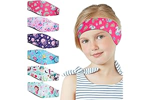 6 Pcs Ear Bands for Swimming Kids - Adjustable Comfort