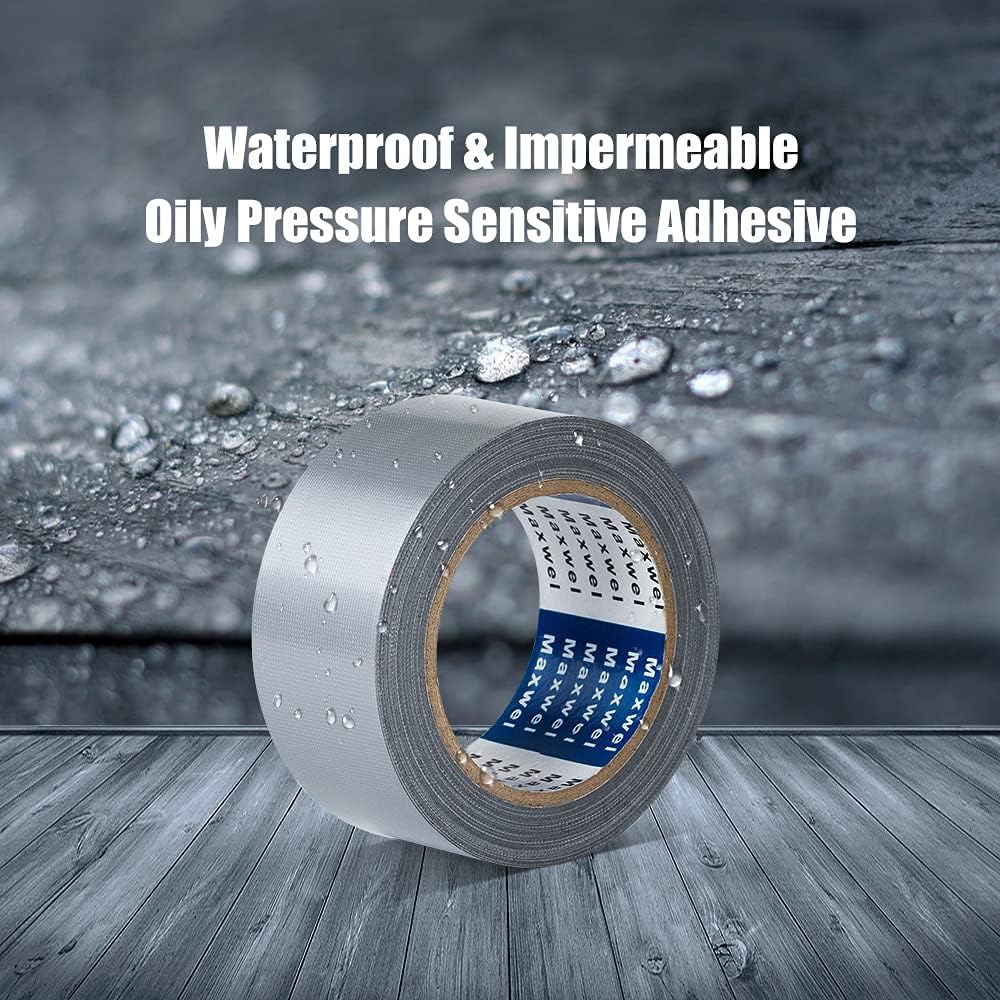 Duct Tape Heavy Duty Waterproof - 1.88 in 35 Yards No Residue Tearable Silver Duct Tape for Home Repair Use,Carpet Binding,Bundles : Industrial & Scientific