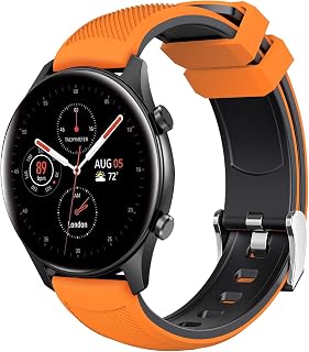 Silicone Watch Band Compatible Samsung Galaxy Watch 4 40mm/44mm and Classic 46mm/42mm(2021 Released), 20mm Quick Release Watch Strap for Samsung Galaxy Watch 3 41mm/Galaxy Watch Active 40mm