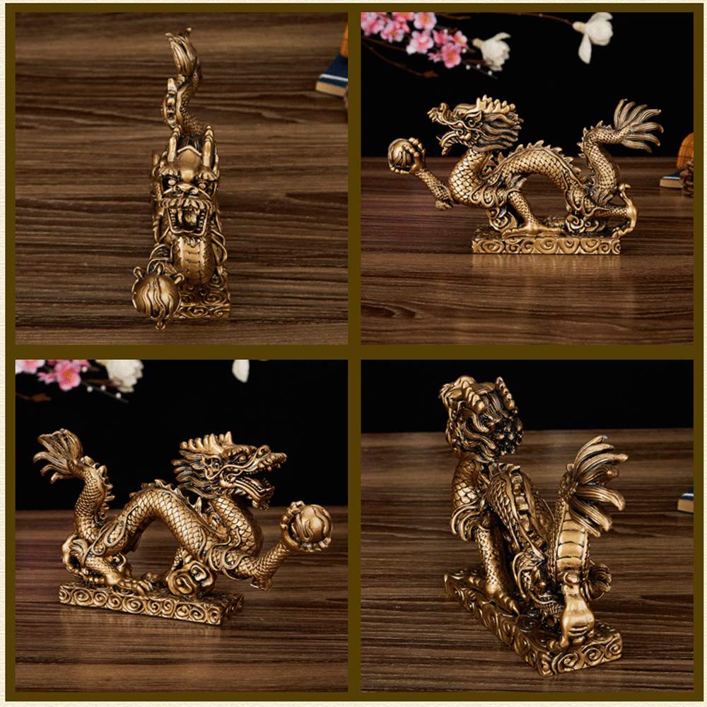Amazon.co.jp: 龍の置物 風水 置物 5本爪 龍 ドラゴン インテリア