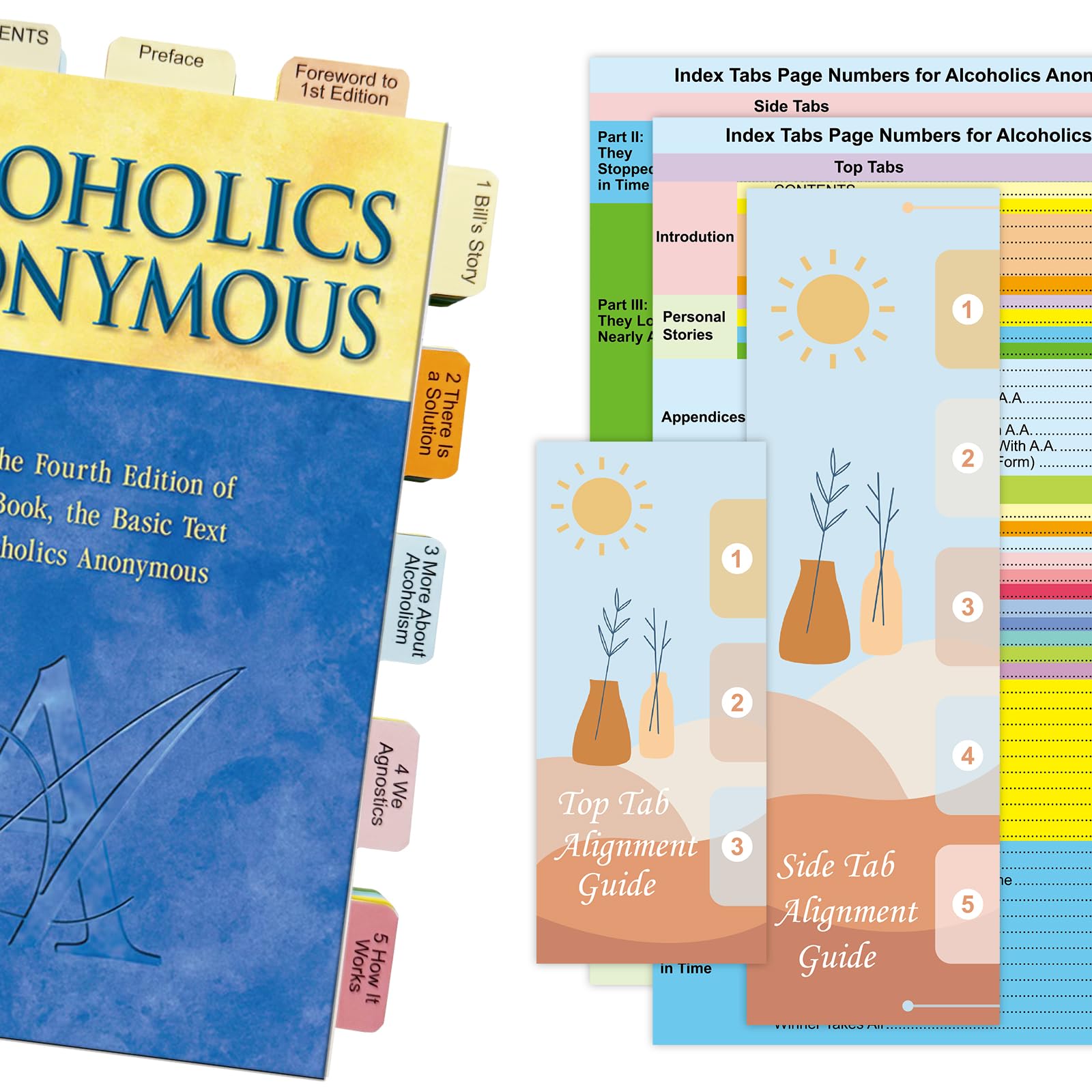 Amazon.com : Bcabo Index Tabs for Alcoholics Anonymous: The Big
