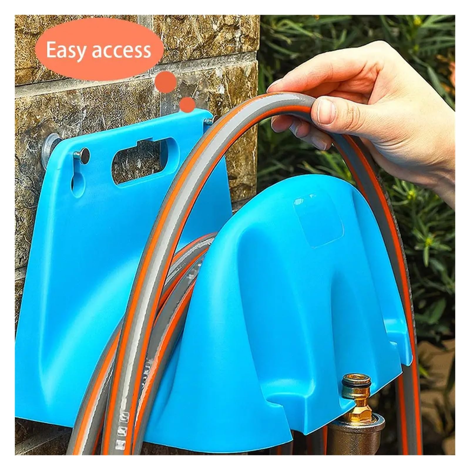 Forniture da giardino 1 pz Fissato Al Muro Tubo Da Irrigazione Da Giardino Tubo Gancio Cremagliera di Plastica Rubinetto Tubo di Irrigazione Organizzatore Supporto di Stoccaggio Tubo di Avvolgimento T