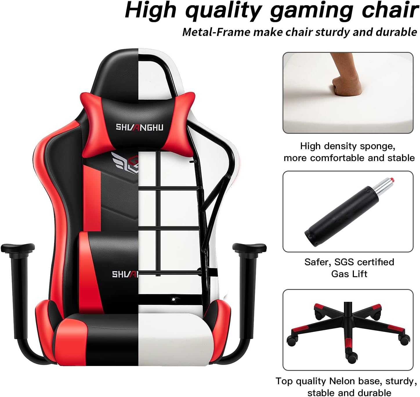 Buy shuanghu Gaming Chair Office Chair Ergonomic PC Computer Chair