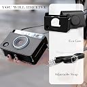 ZIKKON Protective Camera Case for Fuji-Film Insta-x Instant Mini EVO Horizontal PU Leather Bag with Adjustable Shoulder Strap-Black gallery image