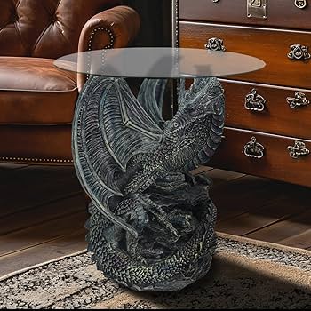 k722r121 見事なまでの彫刻 天板が開く収納ミニテーブル 鍵付き ドラゴン k722r121 見事なまでの彫刻 天板が開く収納ミニテーブル 鍵付き