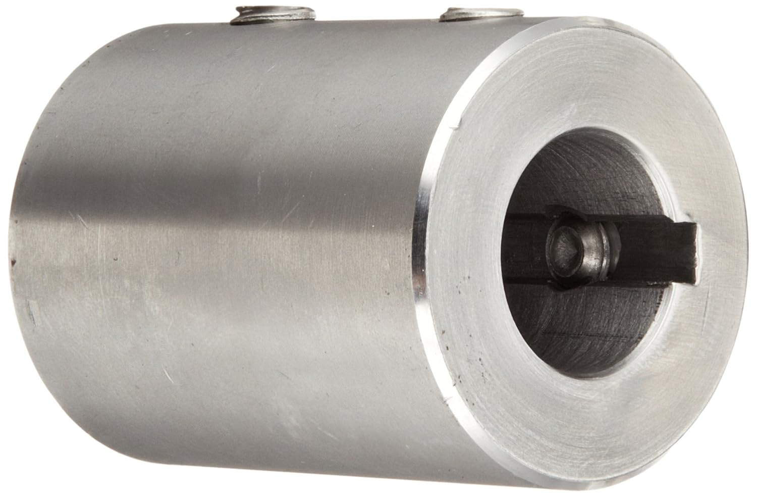 Climax Part RC-075-SKW4H @ 90 T303 Stainless Steel Rigid Coupling, 3/4 inch bore, 1 1/2 inch OD, 2 inch Length, 5/16-18 x 3/8 Set Screw