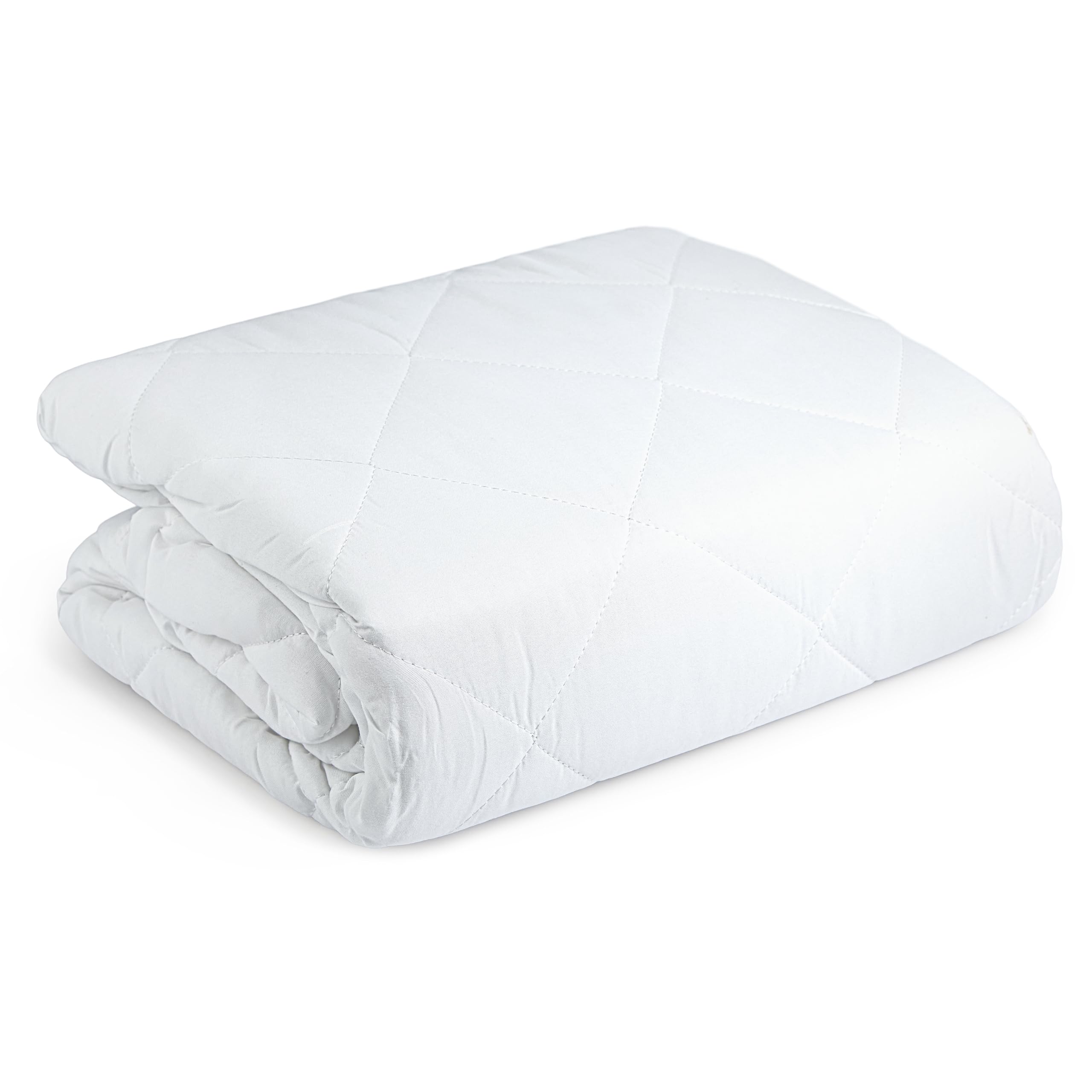 Emma Barclay White Quilted Mattress Protector - Microfibre - Single Bed