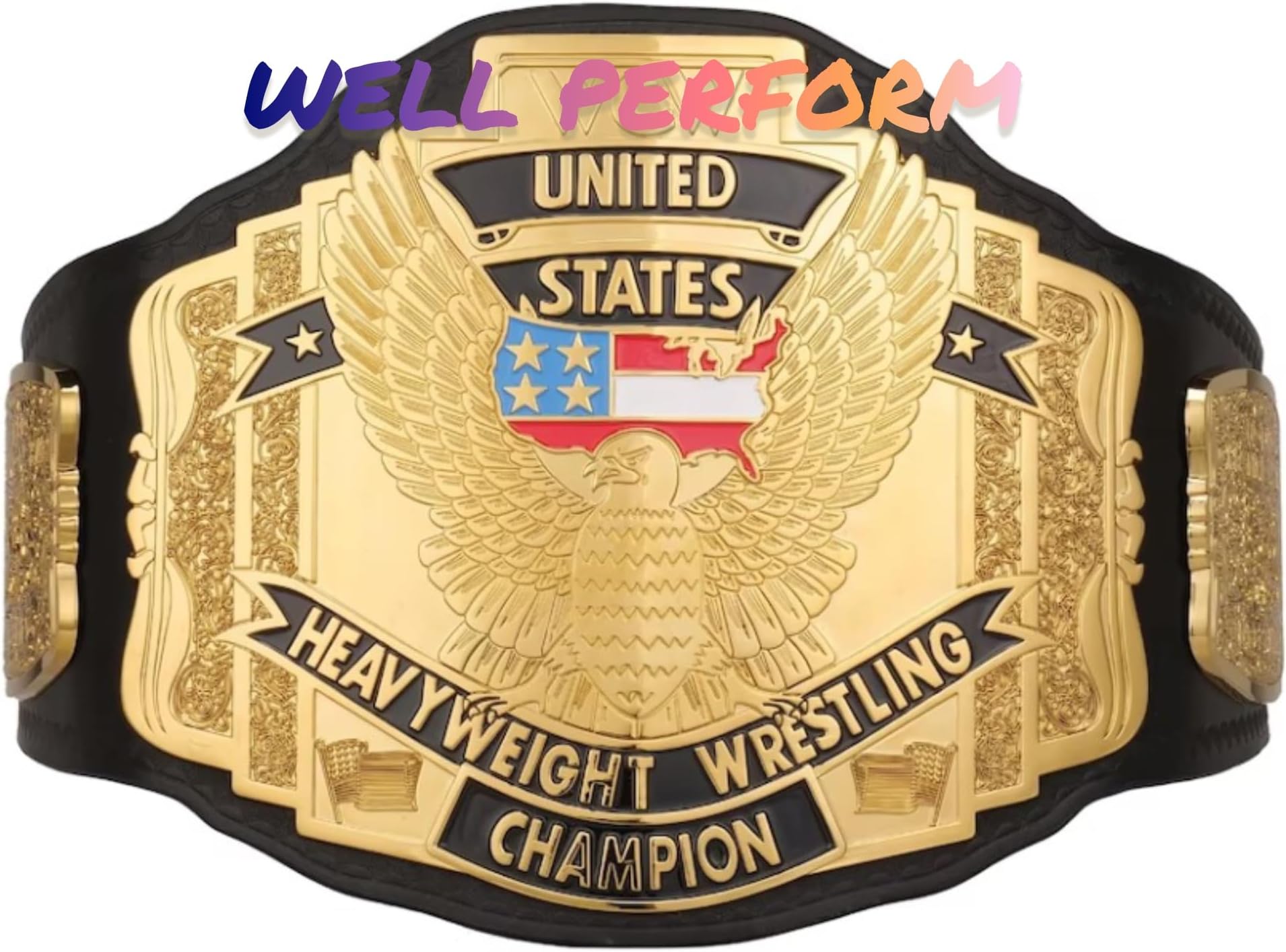 WCW United States World Heavyweight Wrestling Championship Title Belt Replica, Universal Championship Title Belt - Adult Size