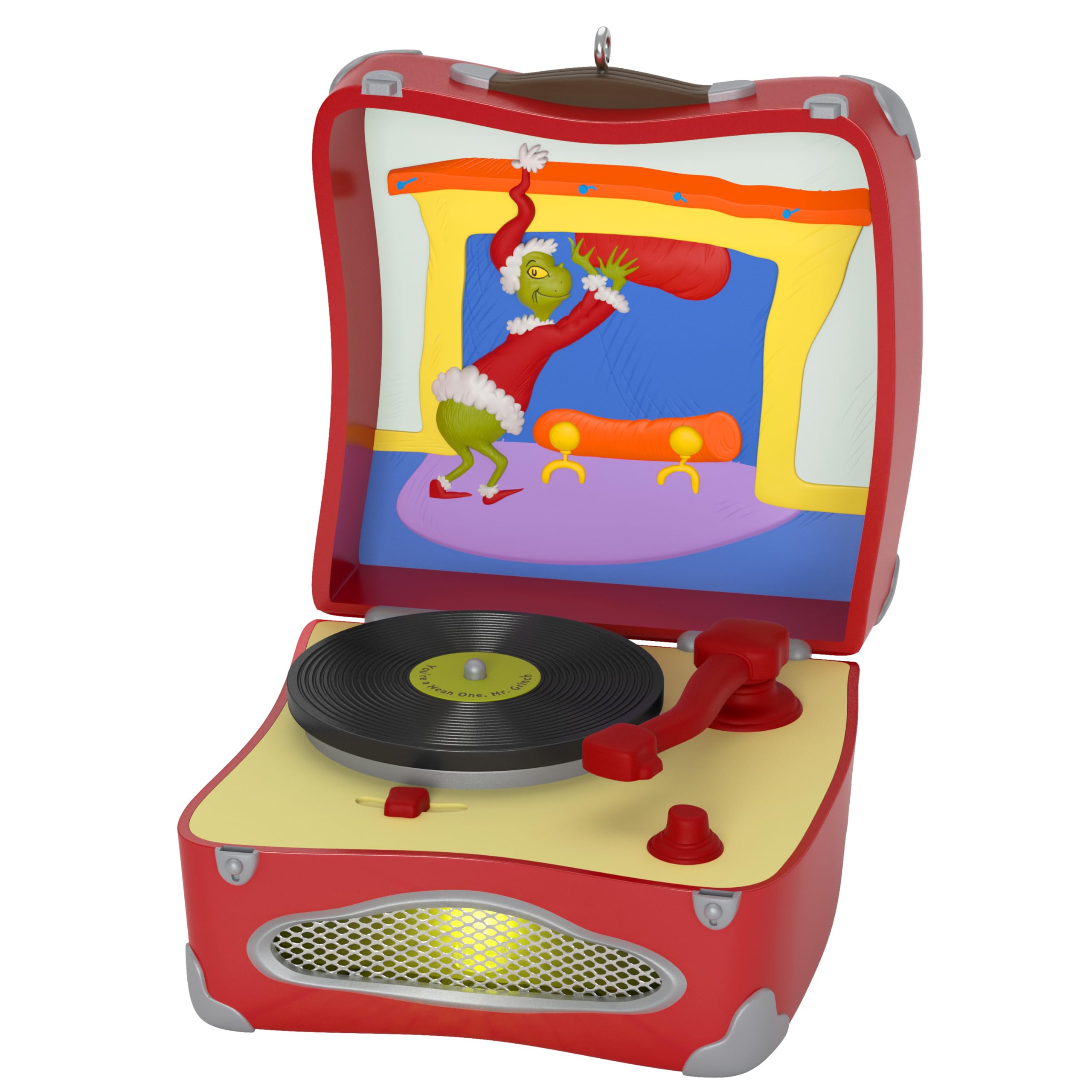 Hallmark Keepsake Christmas Ornament, Dr. Seuss's How The Grinch Stole Christmas! You're a Mean One, Mr. Grinch with Light and Sound, Gifts for Dr. Seuss Fans