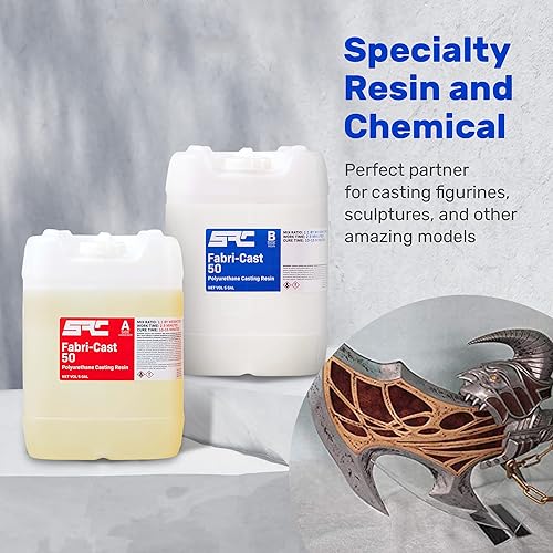 Miniatura 10 de Specialty Resin & Chemical Fabri-Cast 50 kit de 1 galón  Resina de fundición de poliuretano para modelos, figuras y esculturas  Juego de moldeo