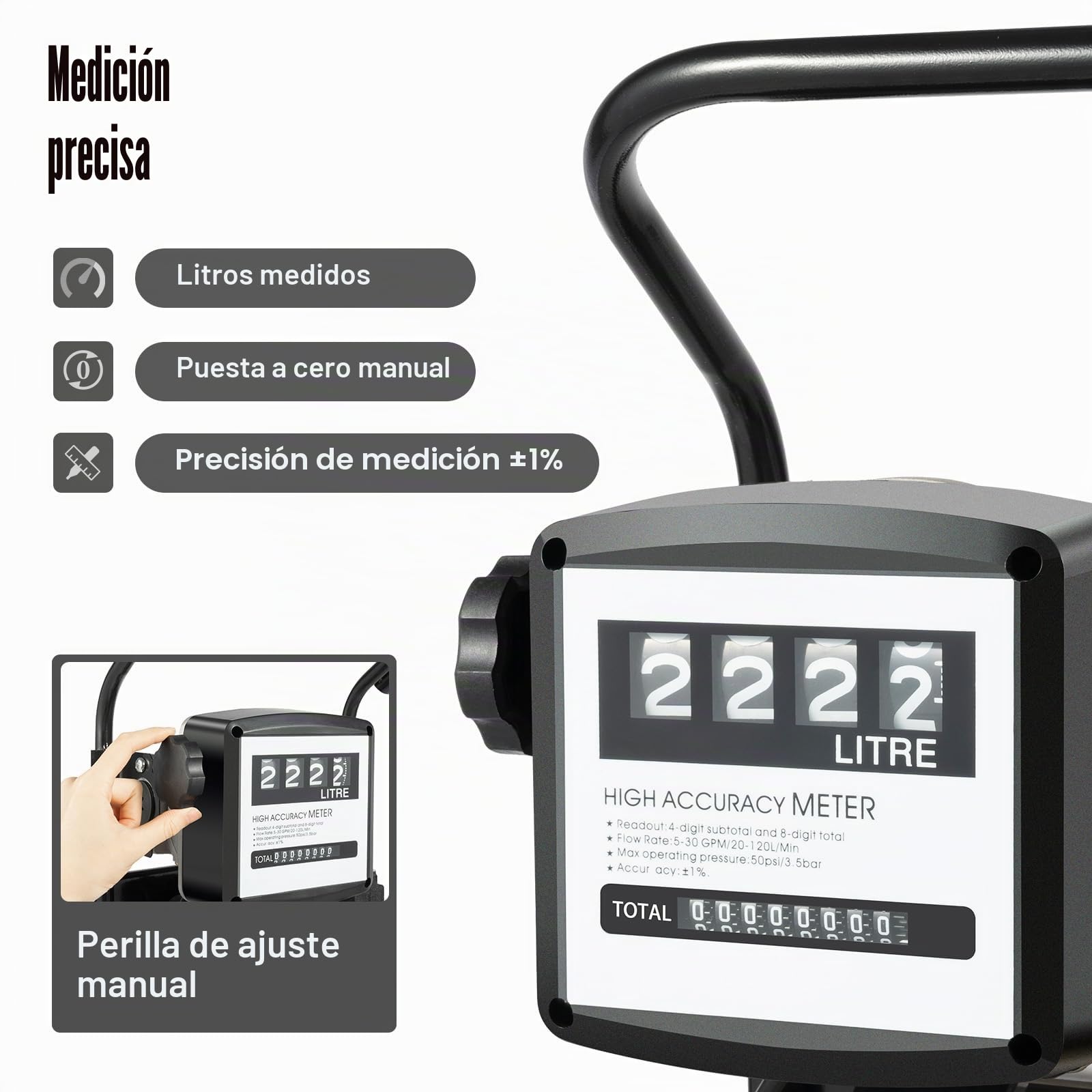 Bomba Gasoil Electrica, 220 V Bomba Transferencia Diesel 45 l/min Bomba Diesel Auto Aspirante Bomba de Transferencia de Fluido Diesel con Mangueras de Cierre Manual
