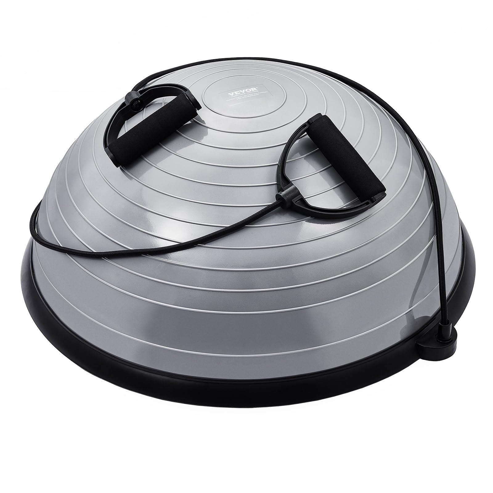 VEVOR Mezza palla da allenamento, per allenamento con palla da 680,4 kg, palla da yoga con fasce di resistenza e pompa a piede, palla fitness per allenamento a casa e palestra per tutto il corpo