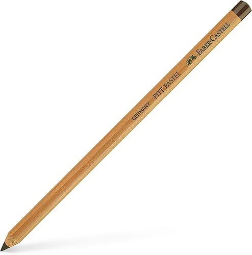Faber-Castell PITT Monochrome Range Artists - Lápiz pastel sin aceite, marrón nogal