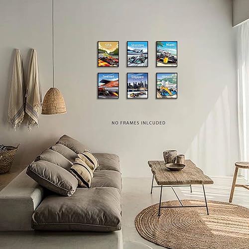 Miniatura 3 de MOCVSWO Impresiones artísticas para pared de automóvil, pósters de auto deportivo, impresiones artísticas de súper auto, pósteres de Fórmula Grand