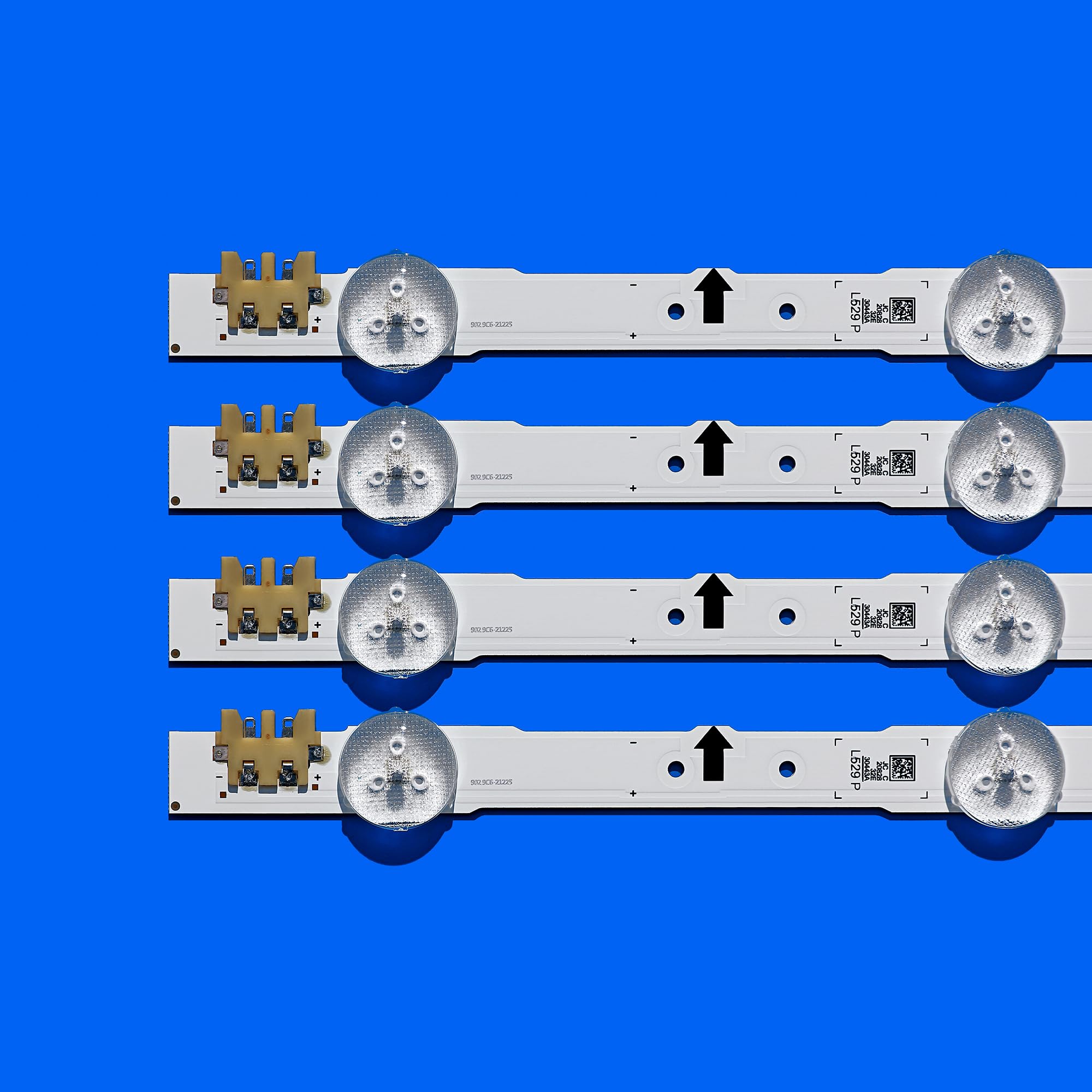Striscia di retroilluminazione a LED adatta per UE32H6400AK UE32H6400AW UE32H6410AU UE32H6200AY UE32H6230AK UE32H6270AS D4GE-320DC1-R2 UE32J5000AK (4 pezzi per 1 TV)