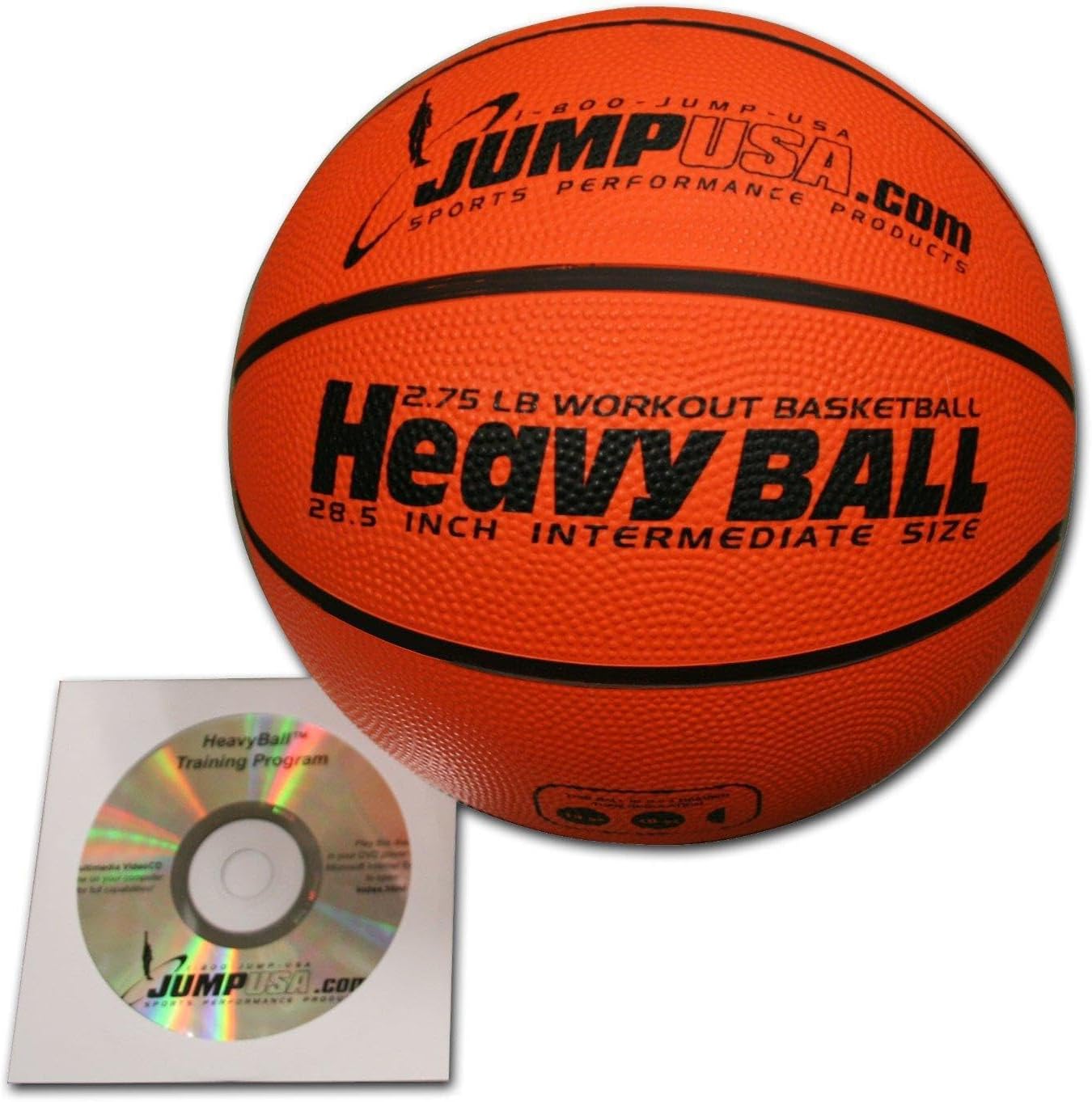 6-Pack Heavy Ball 3lb Weighted Trainer Basketball Hi-Carbon Rubber with Skills Video