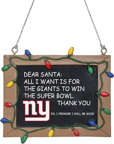 Miniatura 11 de NFL Resin Holiday Christmas Chalkboard Sign Ornament
