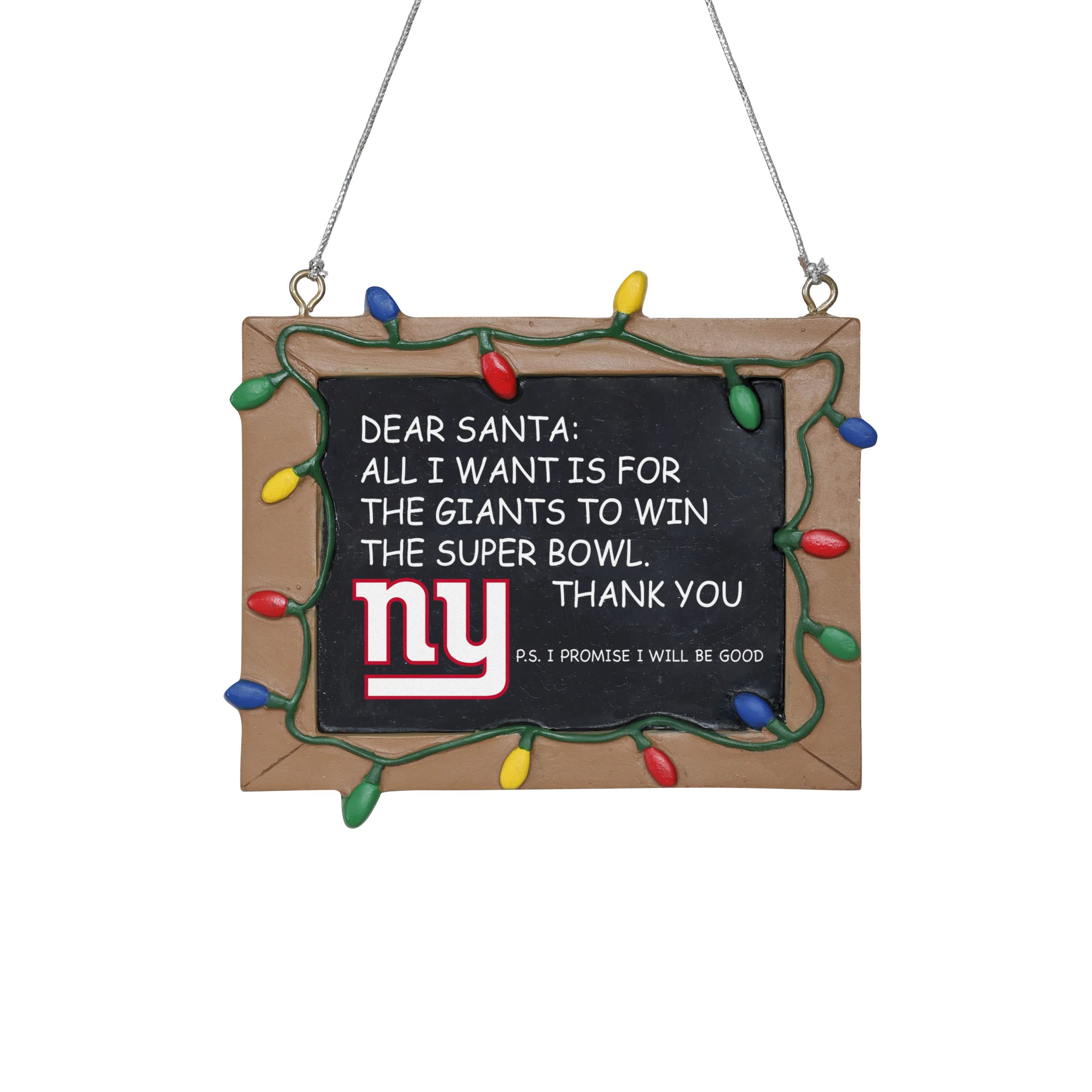 FOCO New York Giants Resin Chalkboard Sign Ornament โ image 1