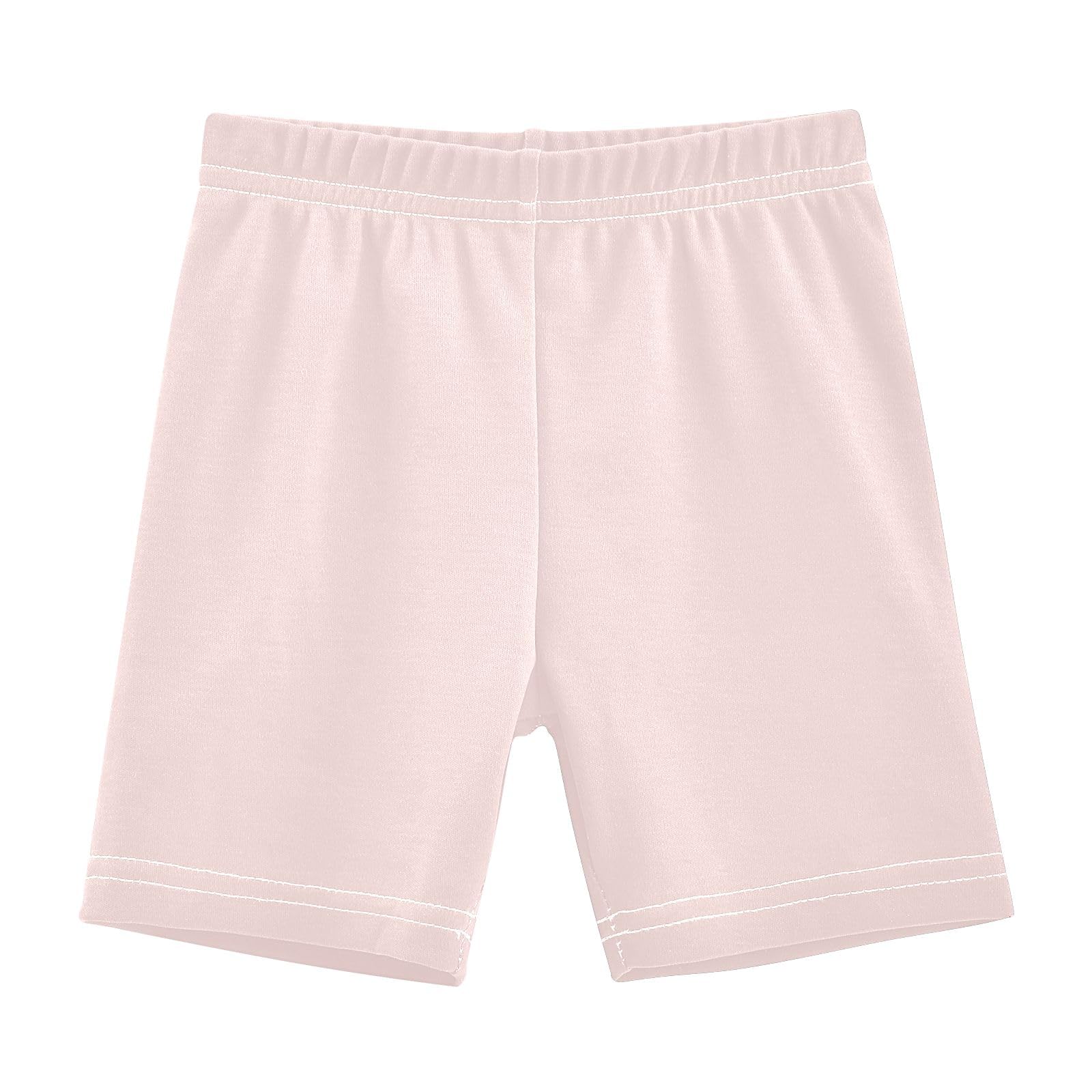 CHIFIGNO Misty Rose Bike Shorts Girl's Cartwheel Shorts Under Dress Dance Short Clothes for Girls Size 6