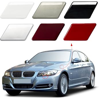 Front Bumper Washer Nozzle Cover Cap for BMW 3 Series E90 E91 2009 2010 2011 61677211209 61677211210 Black Left Driver Side