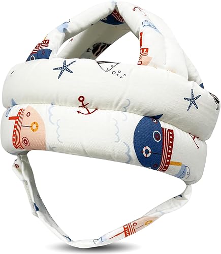 Protector de cabeza de bebé para gatear caminando, casco de bebé ajustable sin golpes y cojín suave, gorra de seguridad infantil para niños que