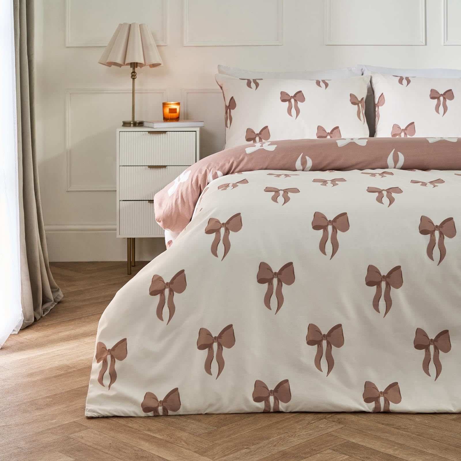 OHS - Duvet Cover Set - Microfibre - Double - Taupe