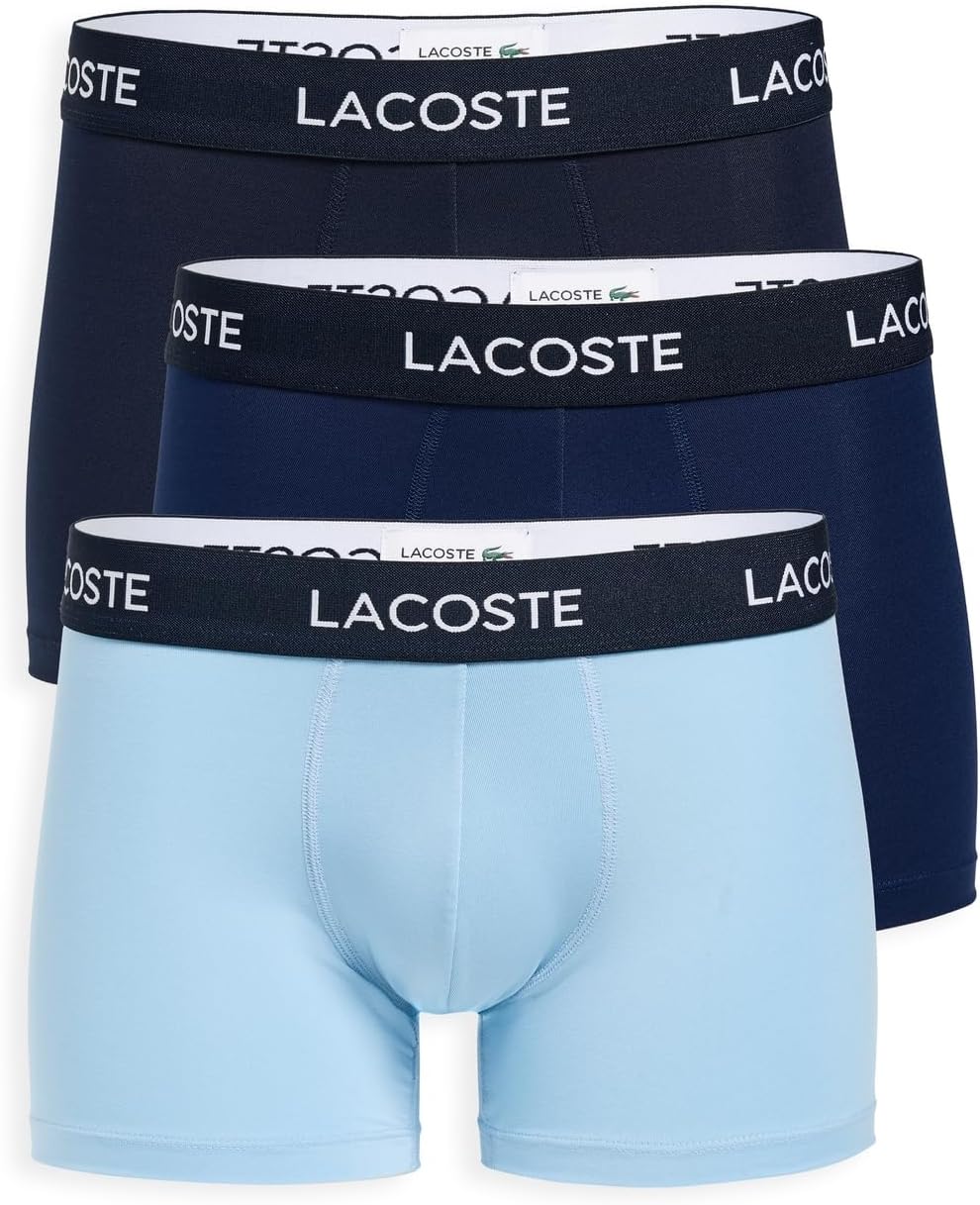 Lacoste Men's Microfiber Trunks 3 Pack