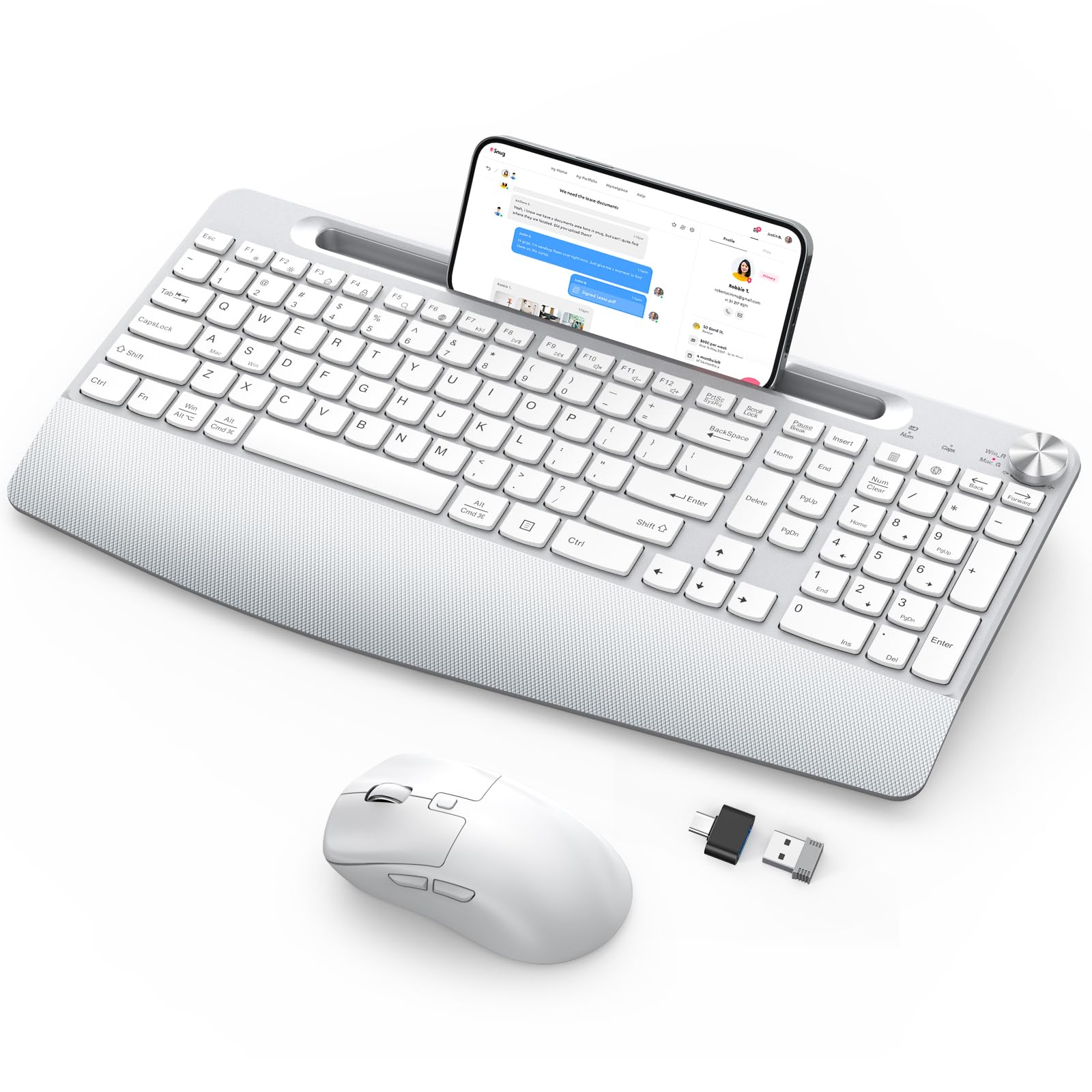 Amazon.com: GAMCATZ Wireless Keyboard and Mouse - Full-Sized