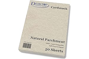 Vibrant Impressions with Colored Parchment Paper: 65lb Natural Cardstock for Artistic Creations