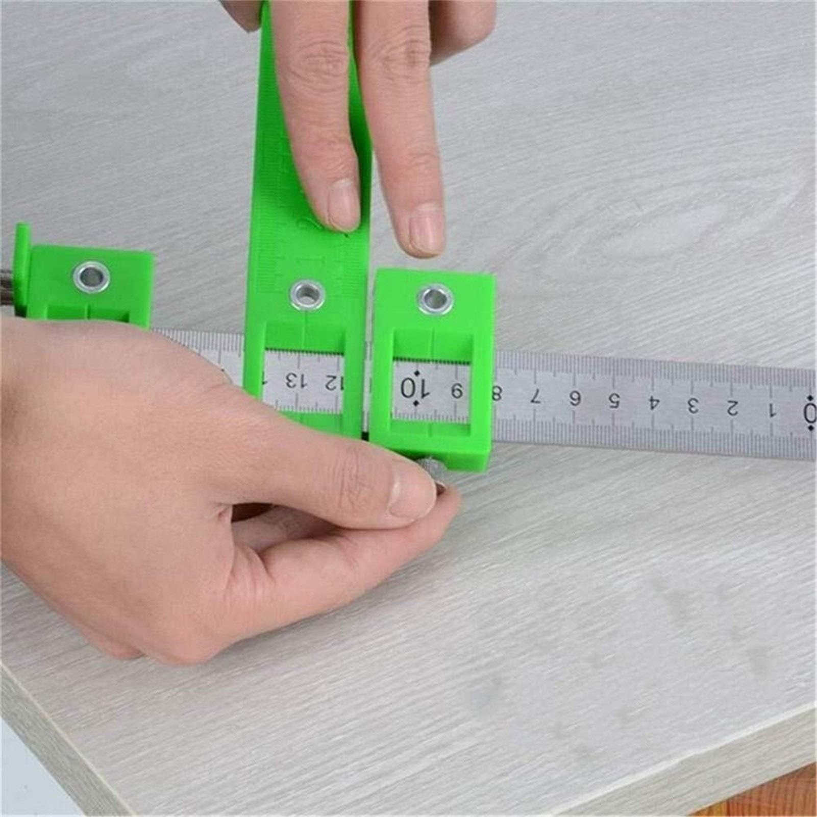 Escuadra de Alta precisión, Kit de Herramientas de guía de Taladro localizador de Punzones Ajustable for carpintería 280x400mm 5mm