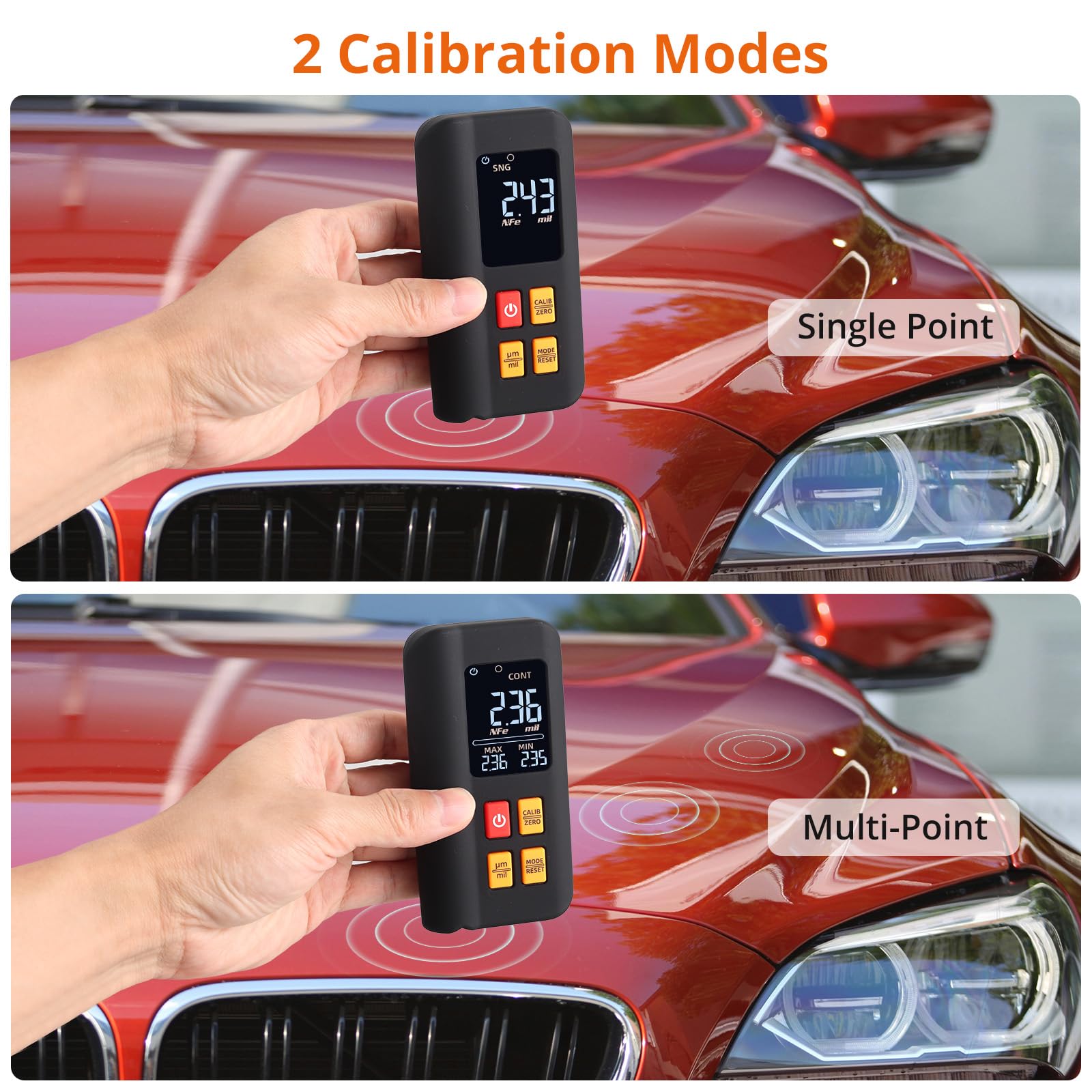 Snapklik.com : Coating Thickness Gauge, Paint Mil Thickness Meter ...