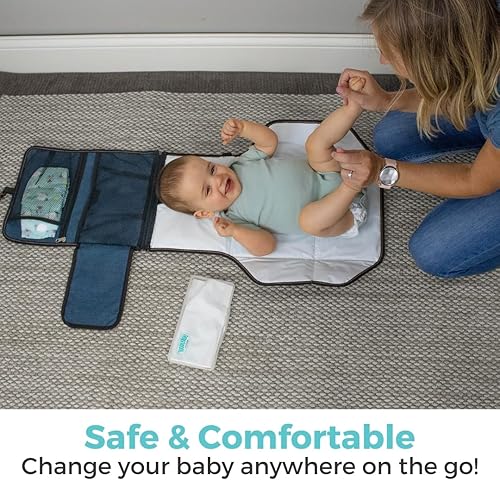 Miniatura 2 de Toddleroo by North States Cambiador de viaje en azul marino