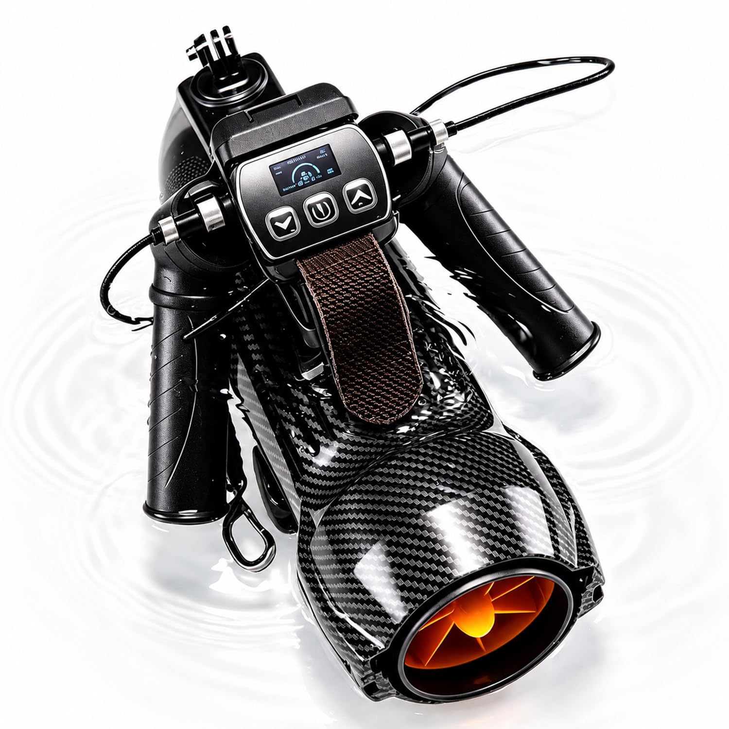 4-in-1 Handheld Diving Propeller, 650w Handheld Diving Motor, Sup Motor, 7.8kg Thrust, 120-15min Runtime, With Watch Controller, Dual Control Modes, For Snorkeling, Stand-Up Paddleboarding, Kayaking