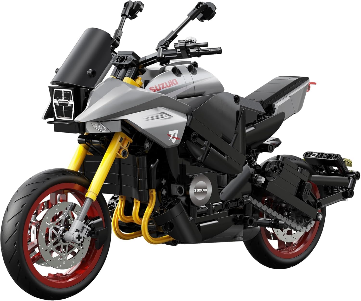 Cada Suzuki CATANA 2022 - Kit de construction - Moto de route - Gris-noir - 1104 pièces - + 8 ans - Échelle 1:6 (DEQUBE 927DE59021)