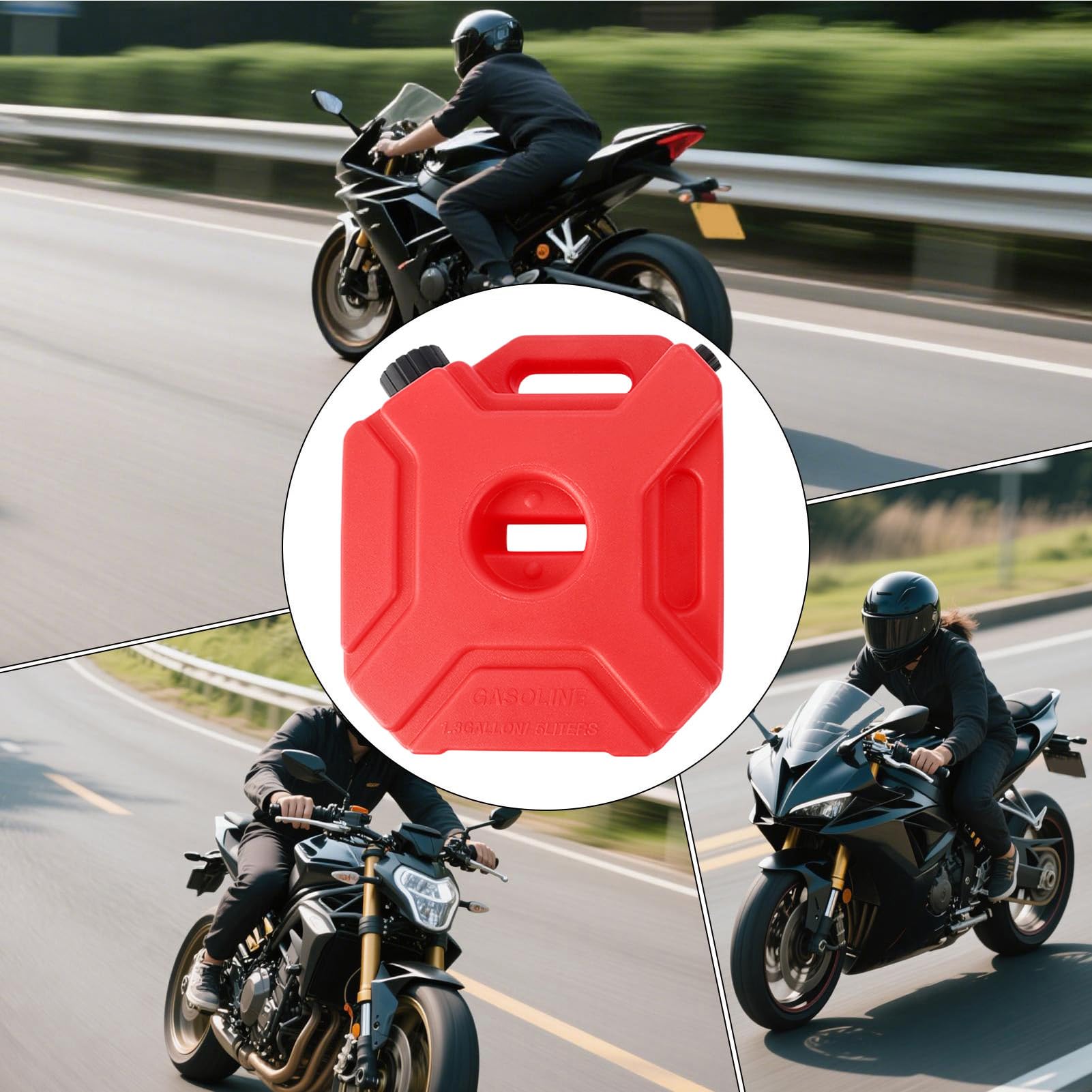 Zbiornik Oleju do Motocykla 5L Pojemnik Na Olej | Pojemnik na Płyny Silnikowe do Motocykla i Skutera Zewnętrznego dla Dorosłych na Długodystansowe
