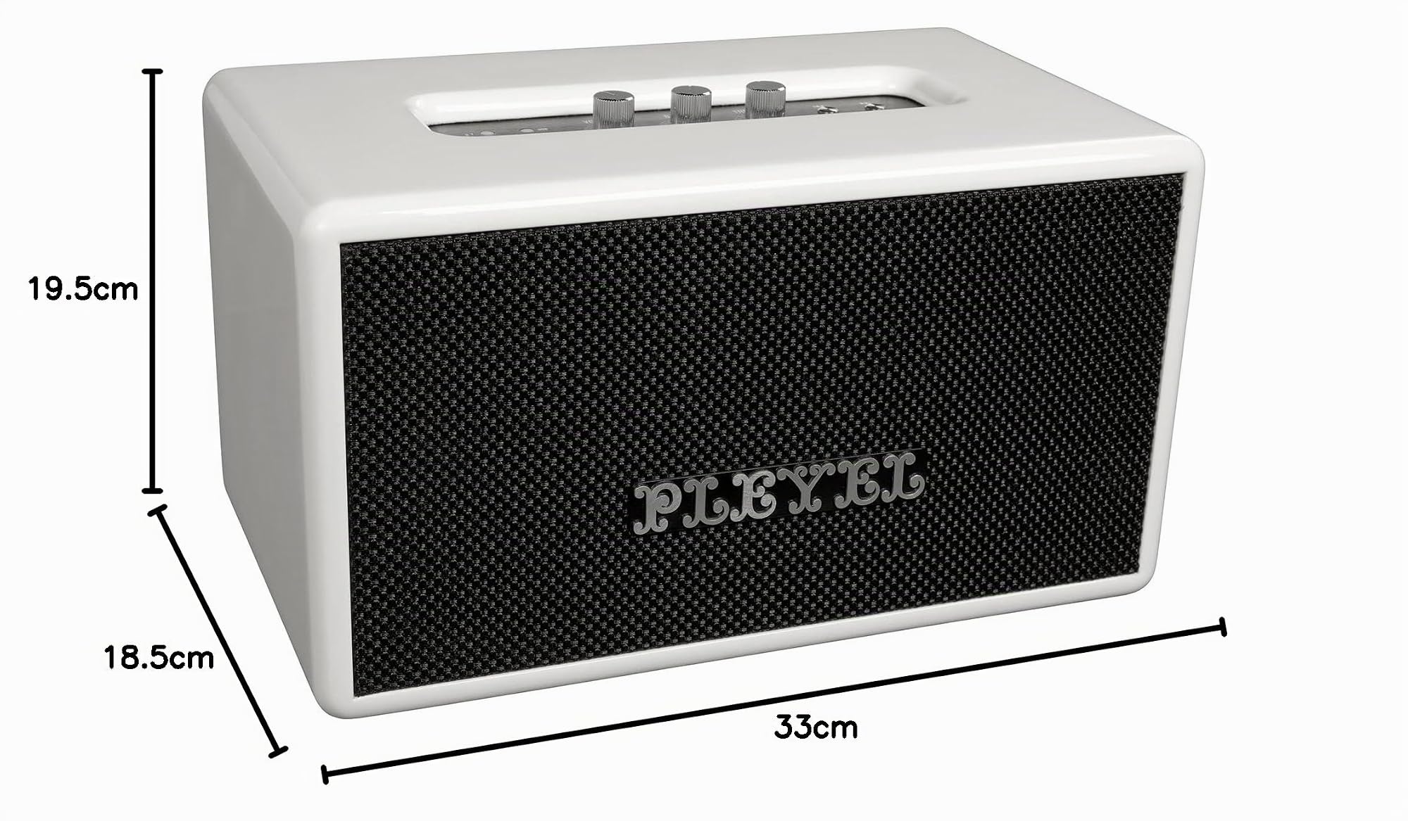 PLEYEL Imperator 250 - Enceinte sans Fil 2x50w Blanc Laqué