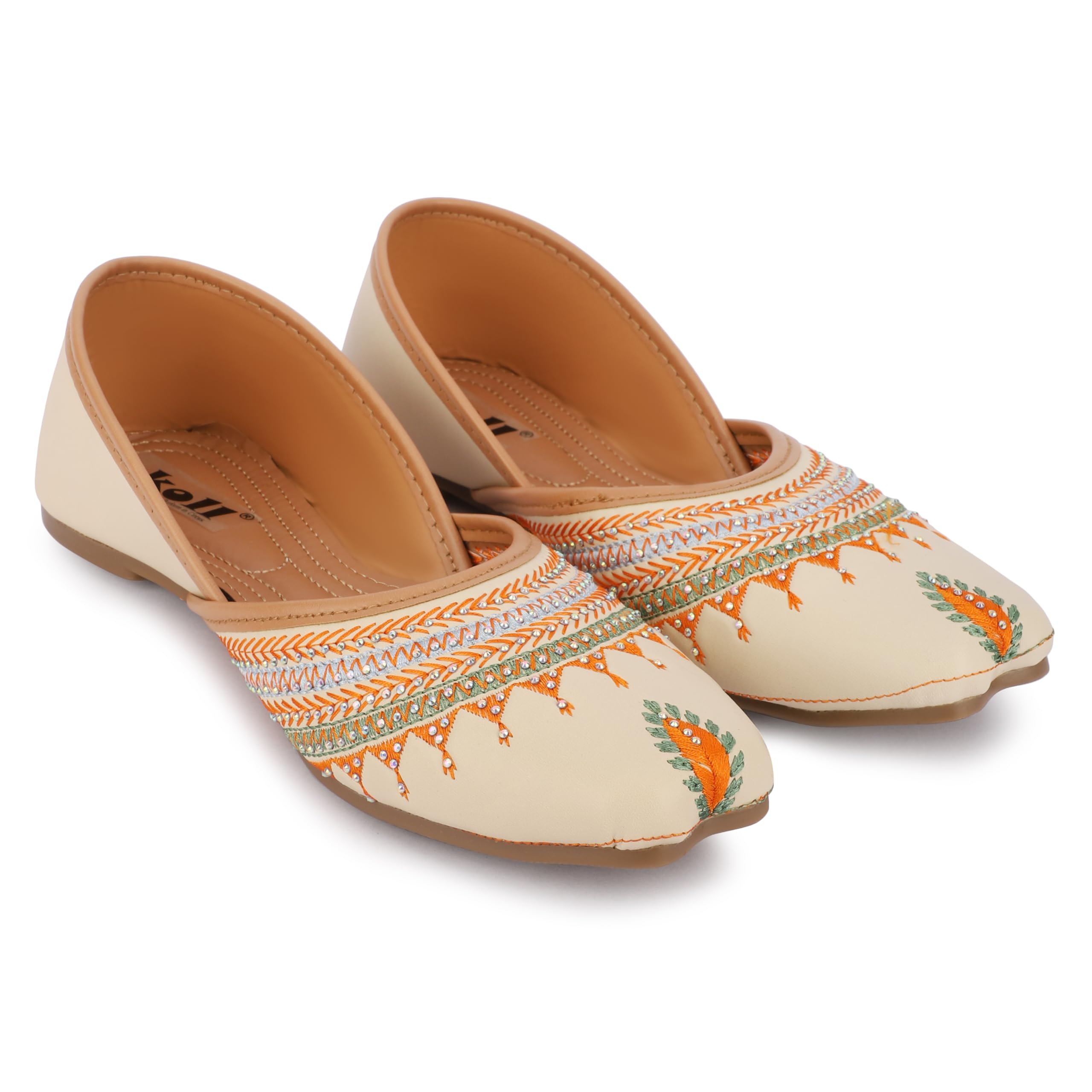 Stylish Embroidered Jutti for Women/Girls | Embellished Ethnic Jutti | Wedding Bellies | Women Ethnic Shoe Traditional Mojari | Kolhapuri/Jaipuri/Punjabi Jutties