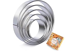Round Cookie Cutters - 5 Piece Set for Baking