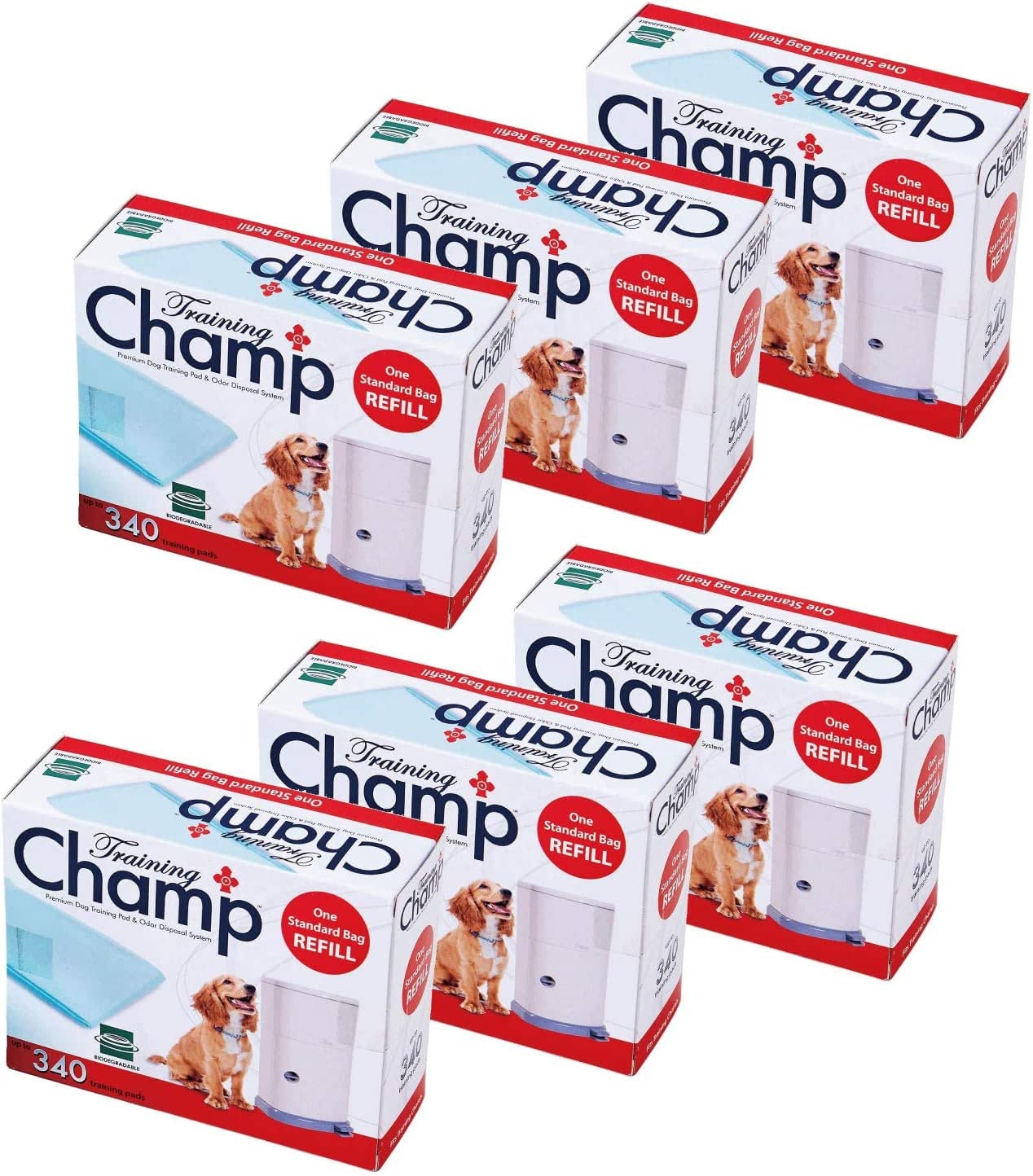 OFT Doggy Pail Cartridge Replacement Rolls Set of 6 1 Piece x 6 Boxes Dogs Cats Toilet Trash