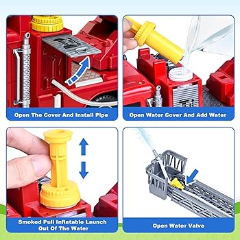 Ｓ★商品Ｎｏ.３４３４☆ＮＥＷ・ＢＲＩＧＨＴ社ＦＩＲＥ・ＲＥＳＣＵＥ消防車ＢＩＧ Amazon.com: Kids Toys for 3 4 5 6 7 8 Years Old Boys, 15