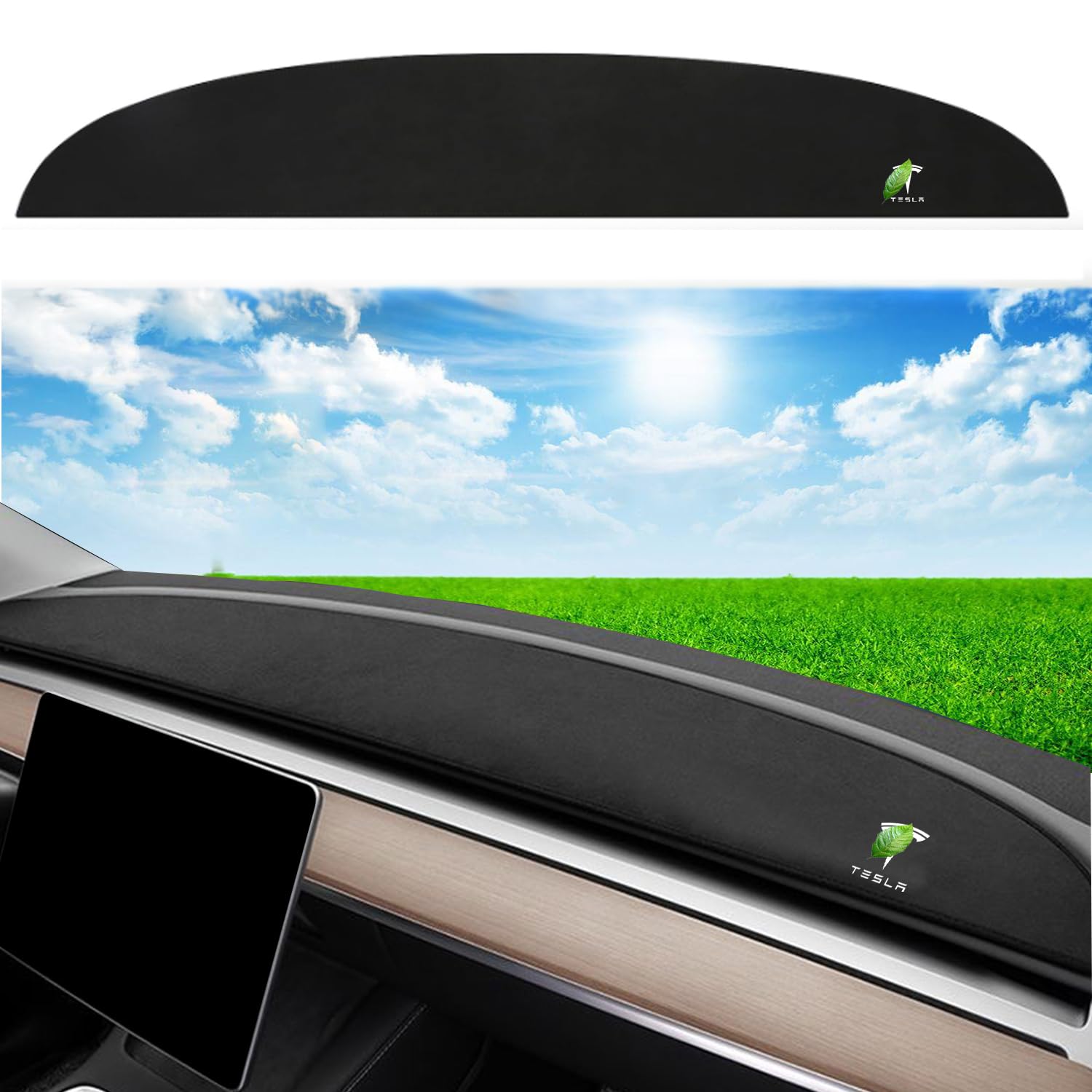 Tappetino Parasole Per Tesla Model 3 Highland 2024 - Copertura Cruscotto Anti-UV E Antiscivolo - Foto 4