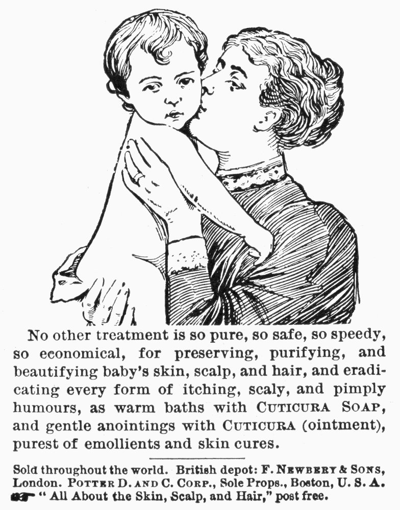 Cuticura Soap 1897 Nenglish Newspaper Advertisement 1897 Poster Print by (24 x 36)