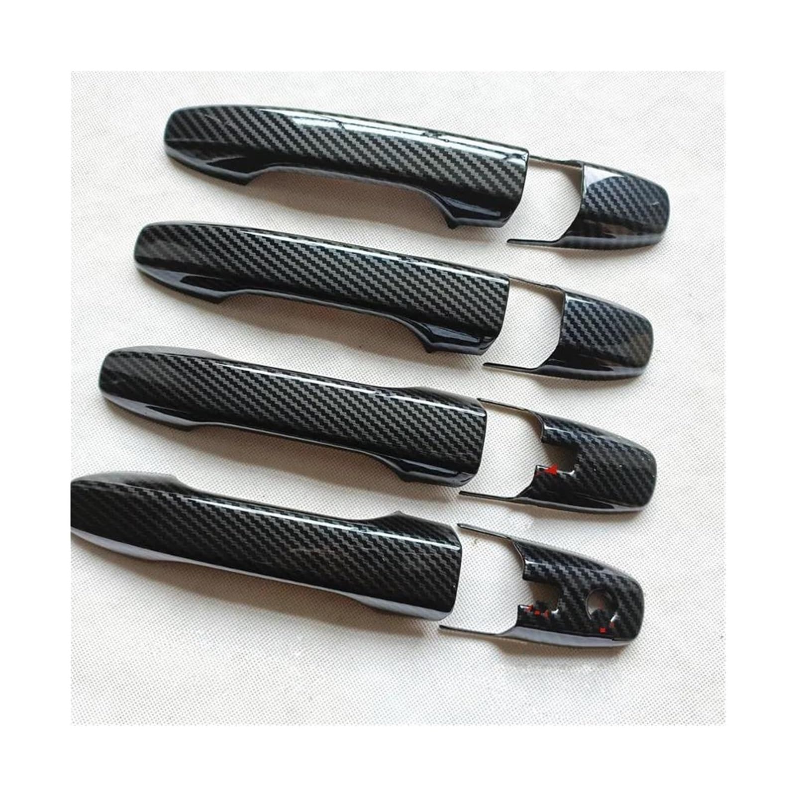 Hckclmbmzw Style2 For Toyota For Raize For Daihatsu For Rocky A200 2020 2021 2022 2023 Car Door Handle Cover Trim Plastic Imitation Carbon Fiber Door Handle Cover(Style2)