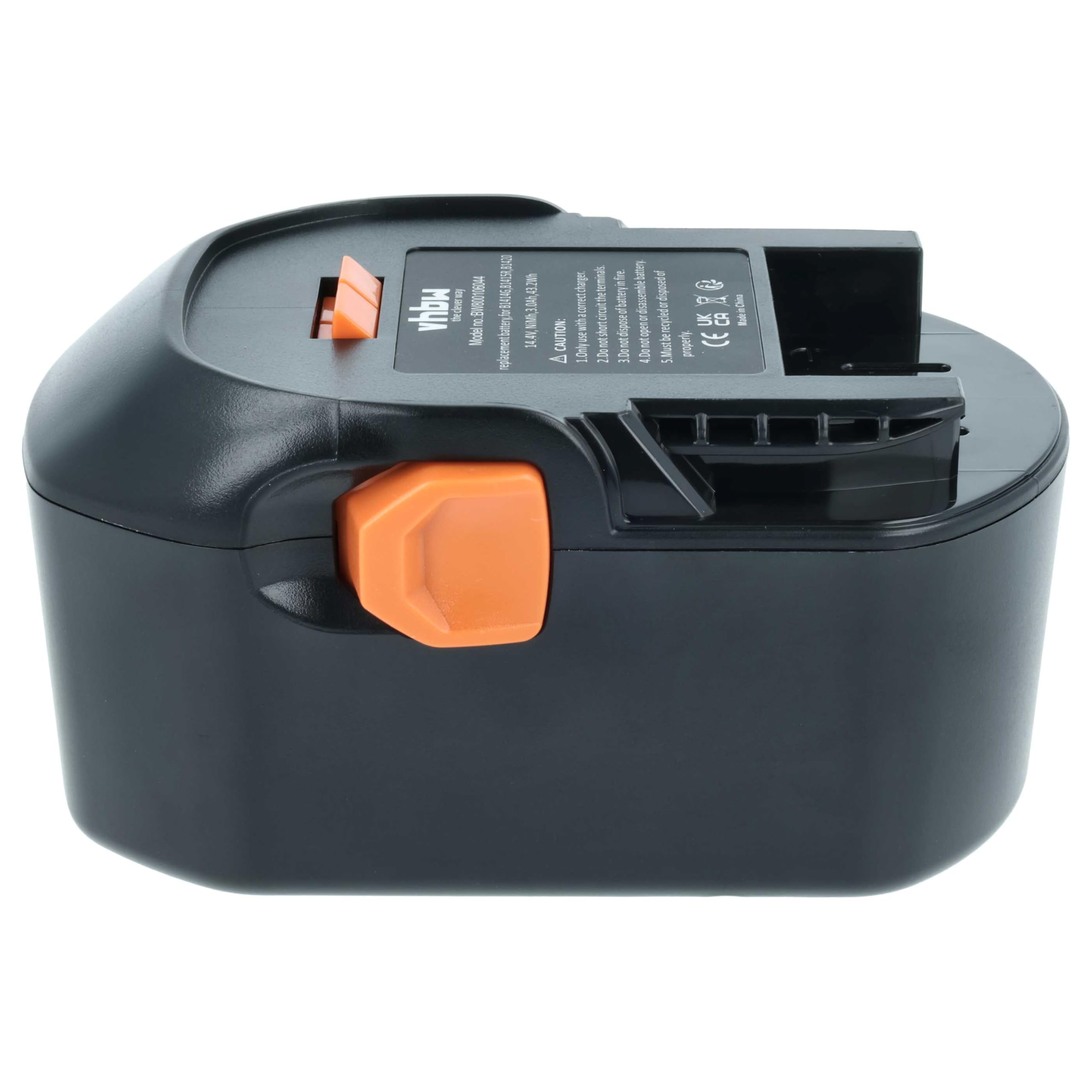 vhbw 3 x akumulator zamienny do Würth 0700980420, 0700980425 do narzędzi (3000 mAh, NiMH, 14,4 V)