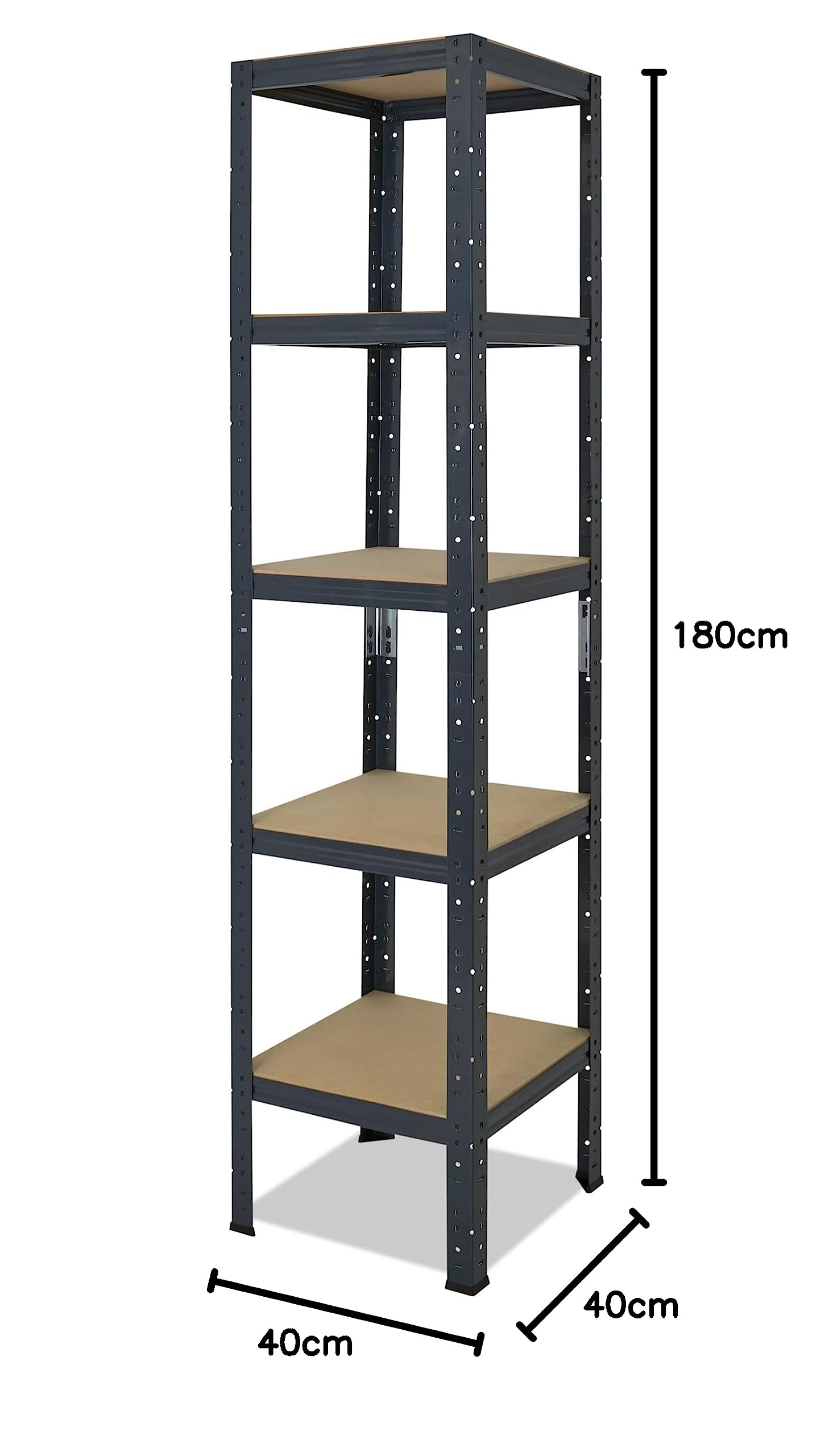 Lot De 3 Étagères Modulables Charges Lourdes 12 Plateaux - 150 Cm - Jusqu'à 1560 Kg